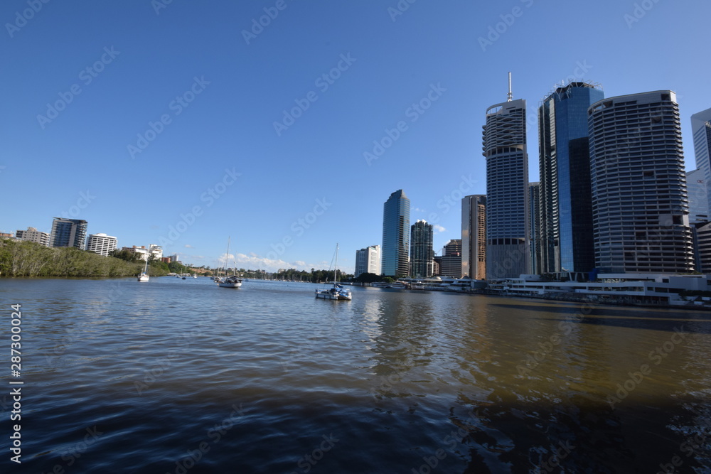 Naklejka premium Brisbane river