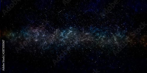 starry sky panorama