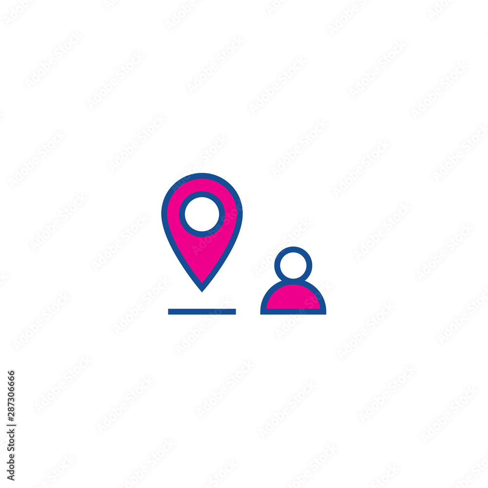 Gps line icon in abstract style. Graphic background communication. Vector outline stroke. Modern city. Button icon. Gps line icon in abstract style. Graphic background communication. Vector outline stroke. Modern city. Button icon.