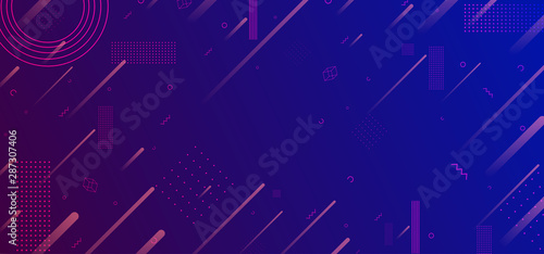 Neon glowing techno lines, ...