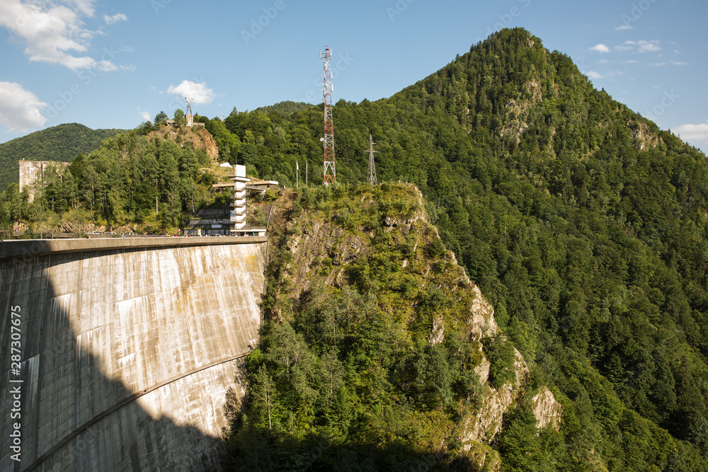 Vidraru Dam, Romania, August 9, 2019