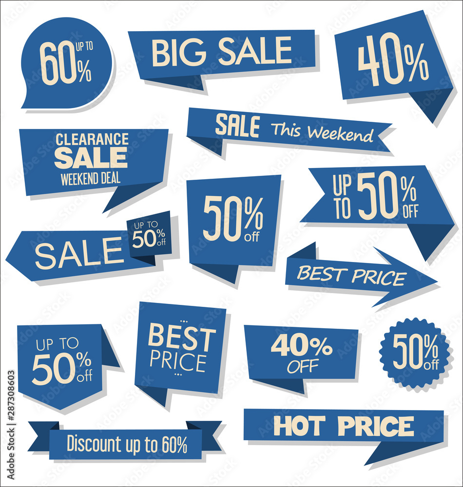 Sale colorful badges and stickers design illustration Sale colorful badges and stickers design illustration