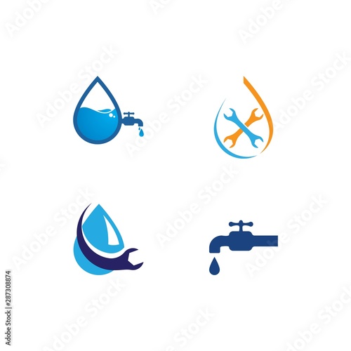 Plumbing ilustration logo vector