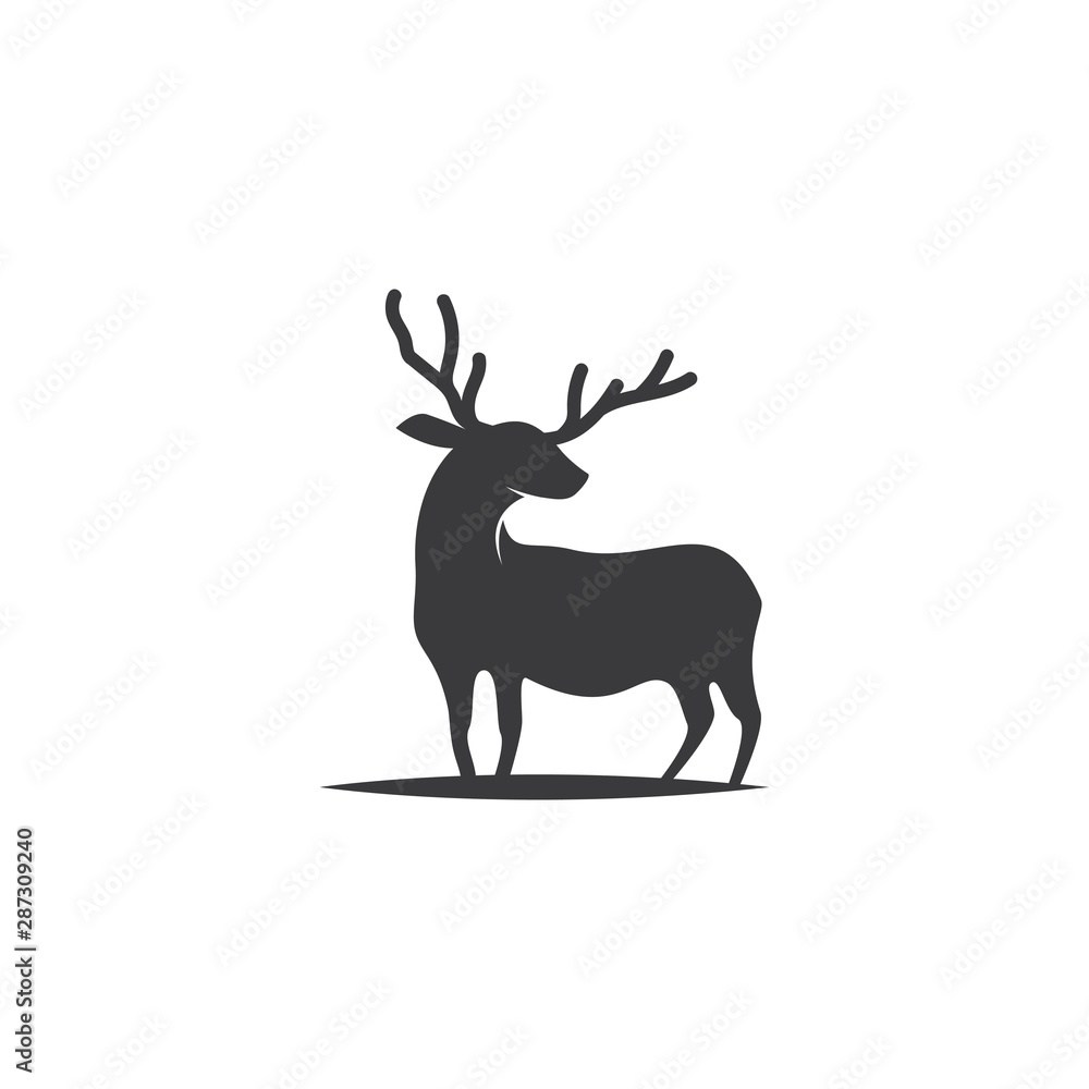 Fototapeta premium Deer ilustration logo vector