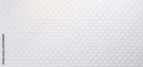 hexagonal background white creative abstract 3d-illustration