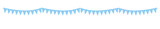 extra lange Wimpelkette mit diagonale Rautenmuster in Blau Weiß 