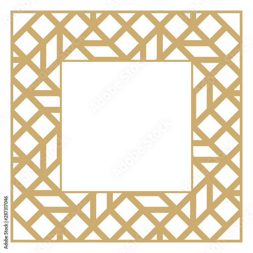 Geometrical linear decorative frame.