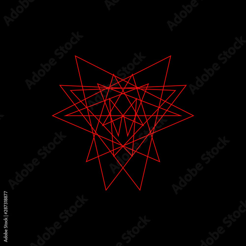 Abstract geometric shape of...