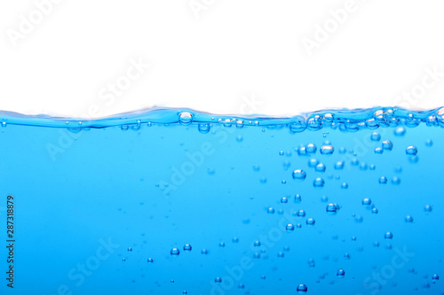bubbles in water on a white background.