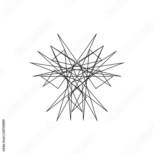 Abstract geometric shape of...
