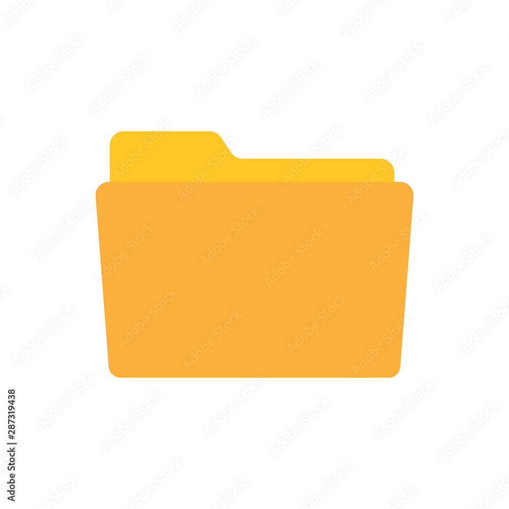 Folder icon symbol flat style Folder icon symbol flat style