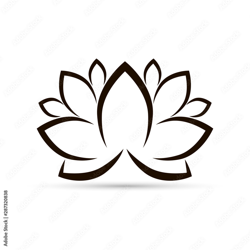 Health logo template. Stylized yoga shape. Abstract lotus symbol. Health logo template. Stylized yoga shape. Abstract lotus symbol.