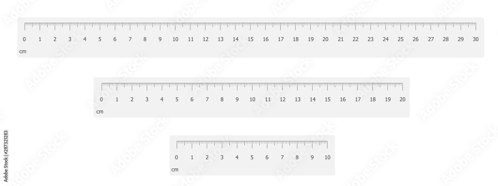 Ruler scale set vector illustration Ruler scale set vector illustration