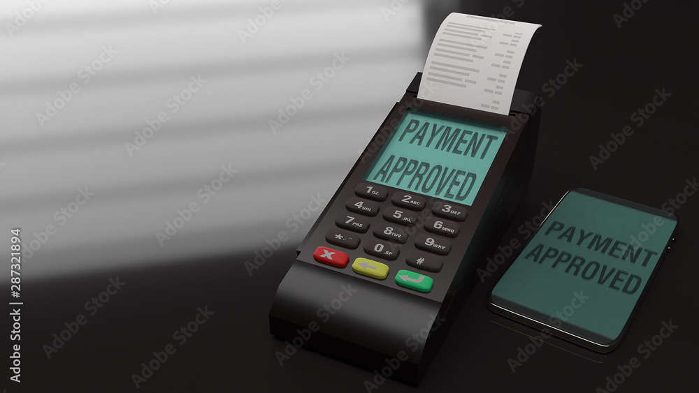 Credit Card Terminals 3d rendering image. Credit Card Terminals 3d rendering image.