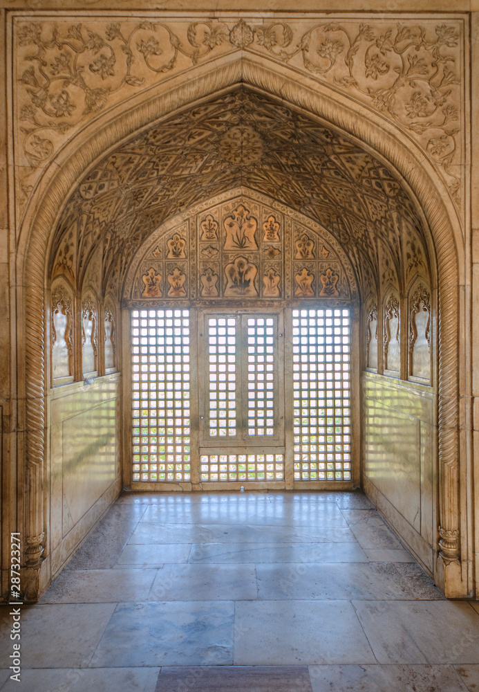 Fototapeta premium Structures Inside Agra Fort, Agra, India