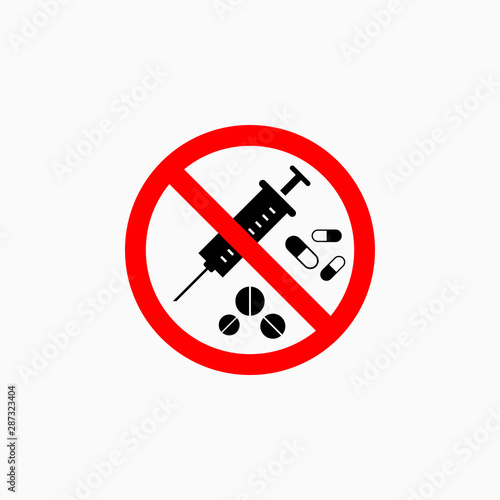no drugs icon, no drugs vector