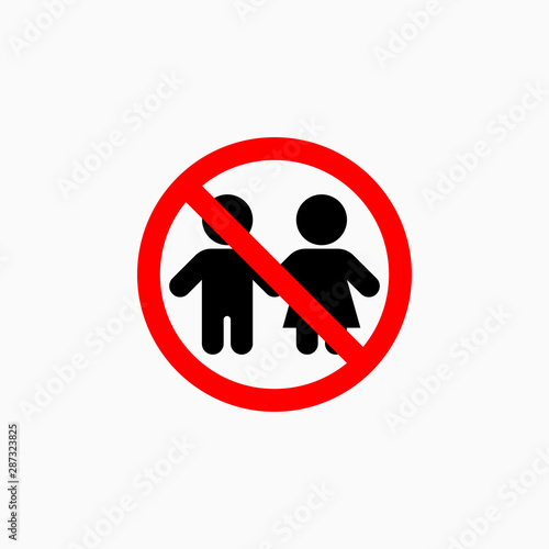 not for children icon vector