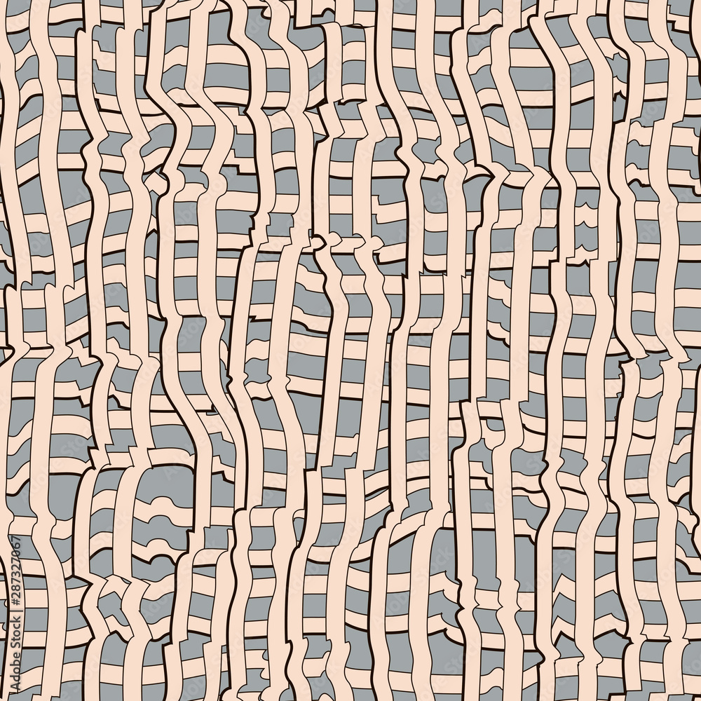 Obraz premium Abstract pattern with lines similar to gauze. Background with curved lines. 