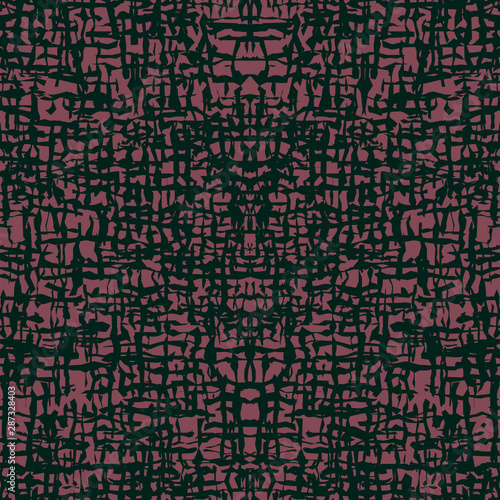 Seamless patten with irregular chaotic shapes. Stylish background with broken zigzag lines like cracks or scratches. Endless ornament like gauze.