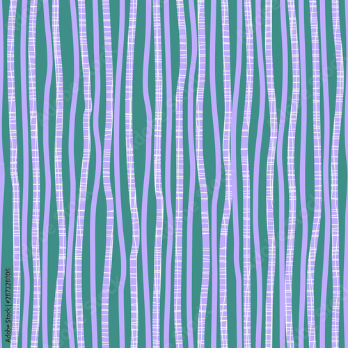 Textured uneven thick lines background. Seamless striped pattern. Endless ornament with wavy irregular stripes.
