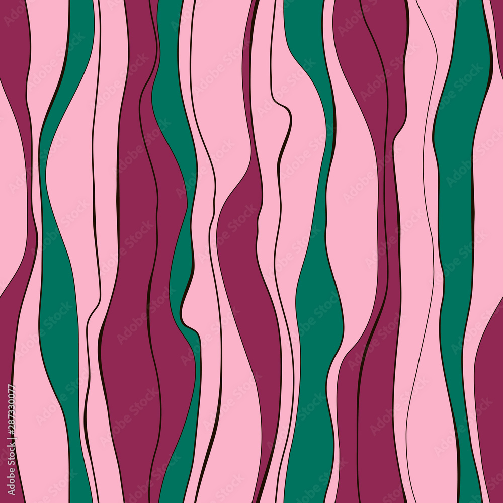 Wavy line pattern. Hand drawn stripes. Wavy line pattern. Hand drawn stripes.