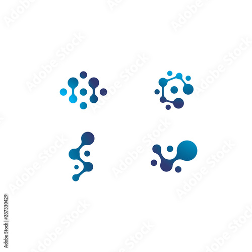 Metaball template logo design vector icon 