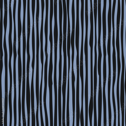 Abstract pattern with vertical curved lines. Background with uneven parallel stripes. 