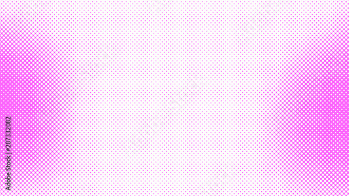 Light magenta pop art background in vitange comic style with halftone dots, vector illustration template for your design