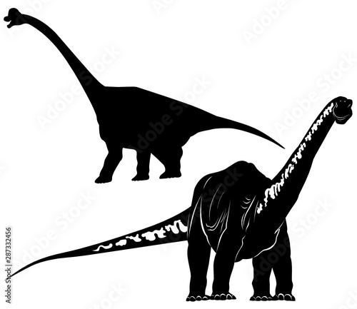 diplodocus dinosaur vector isolated on a new background