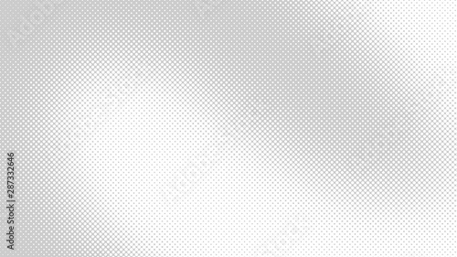 Light grey retro comic pop art background with haftone dots design. Vector clear template for banner or comic book design, etc