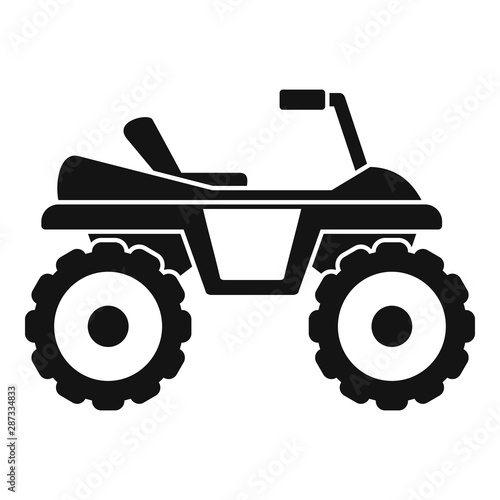 Dirtbike icon. Simple illustration of dirtbike vector icon for web design isolated on white background