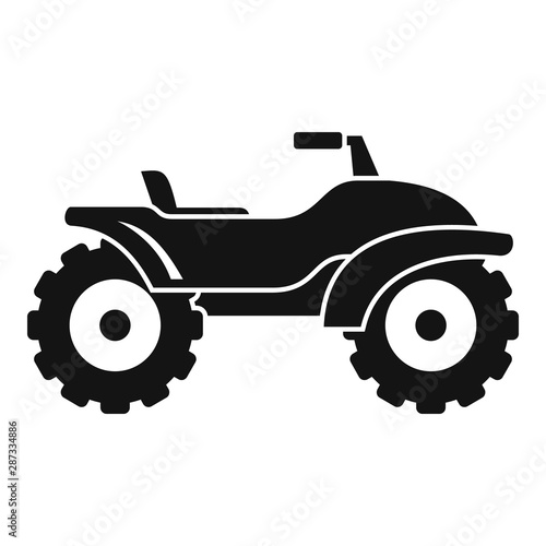 Adventure quad bike icon. Simple illustration of adventure quad bike vector icon for web design isolated on white background