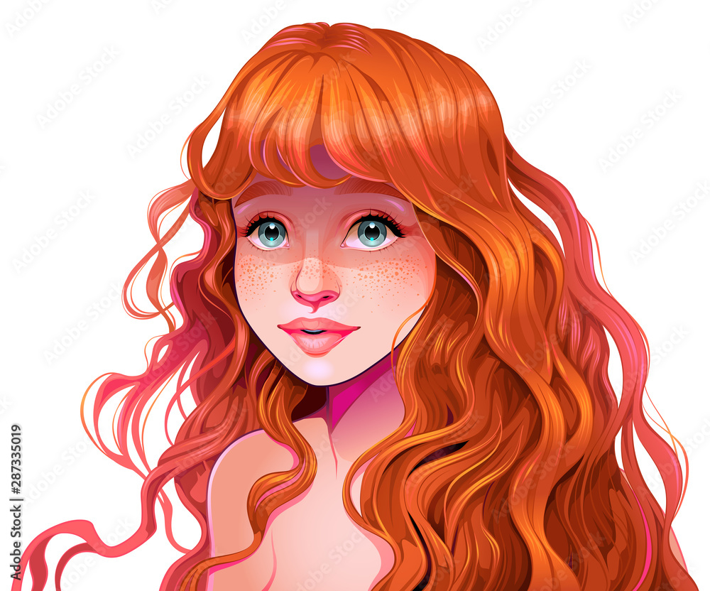 Girl with red hair Girl with red hair