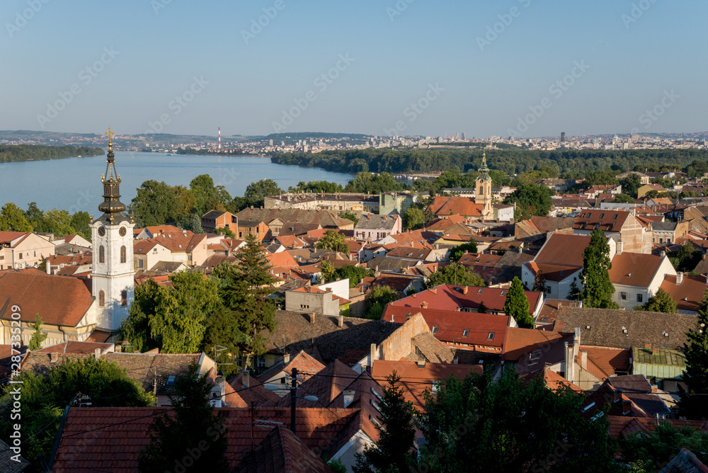 Panoramic view of Zemun and Belgrade from Gardos tower Panoramic view of Zemun and Belgrade from Gardos tower