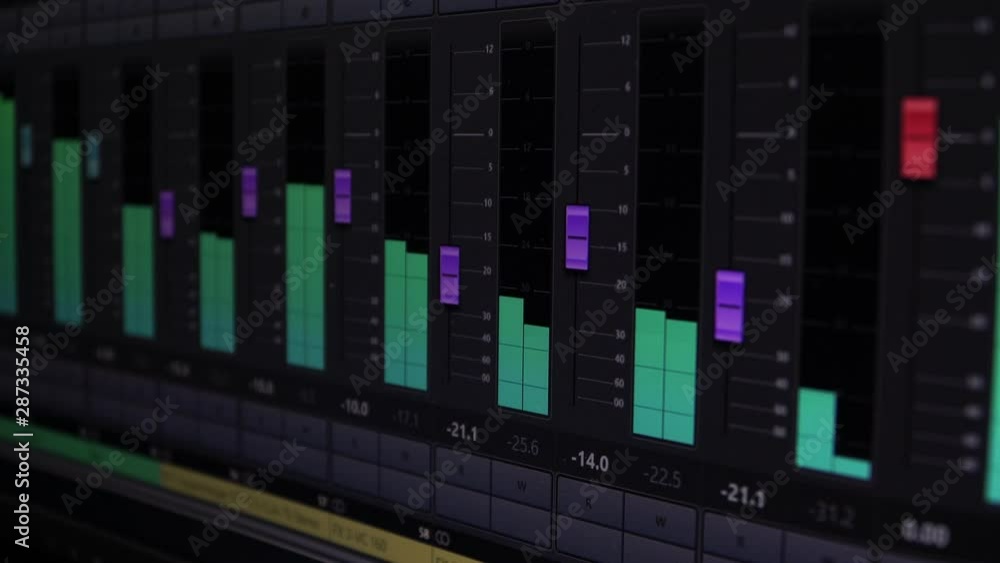 Electronic equalizer, bass, sound wave on the display. Electronic equalizer, bass, sound wave on the display.