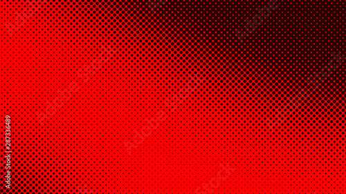 Dark red pop art background in vitange comic style with halftone dots, vector illustration template for your design