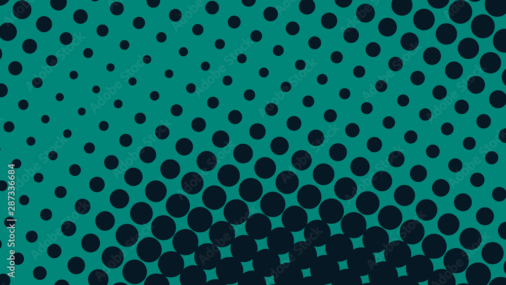 Turquoise and black dotted background in pop art retro style, vector illustration Turquoise and black dotted background in pop art retro style, vector illustration