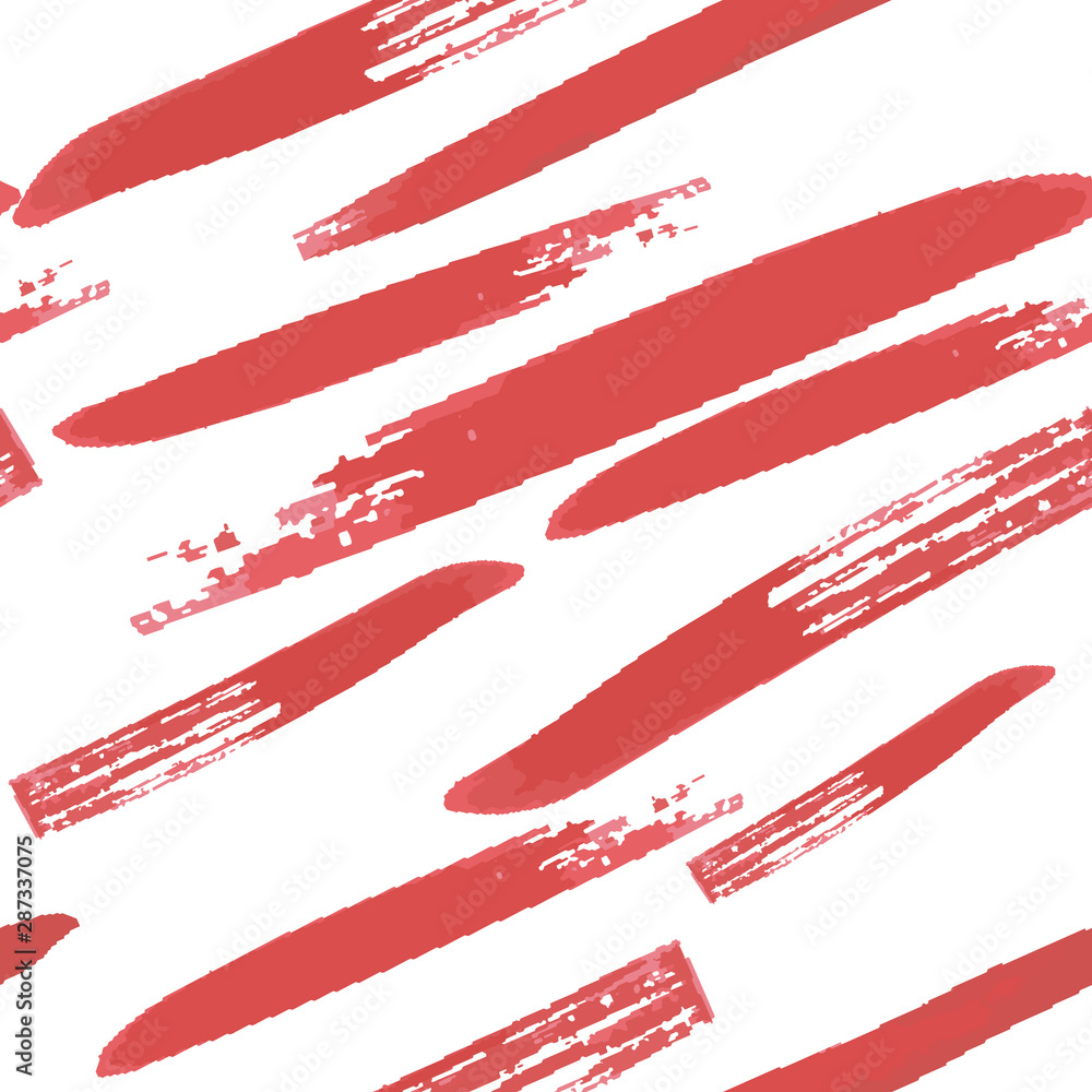 Fototapeta premium Abstract Vector Brush Stroke Seamless Pattern