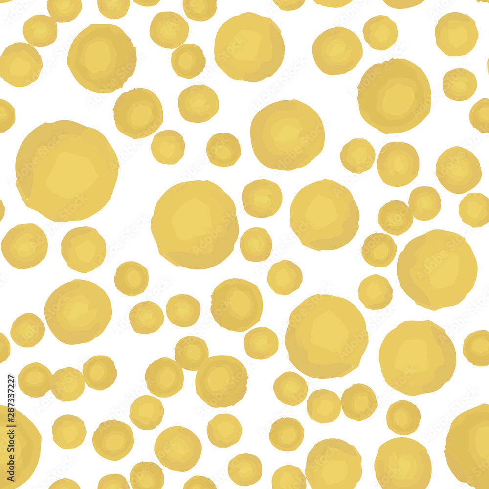 Pattern Seamless Coloring of yellow polka Pattern Seamless Coloring of yellow polka