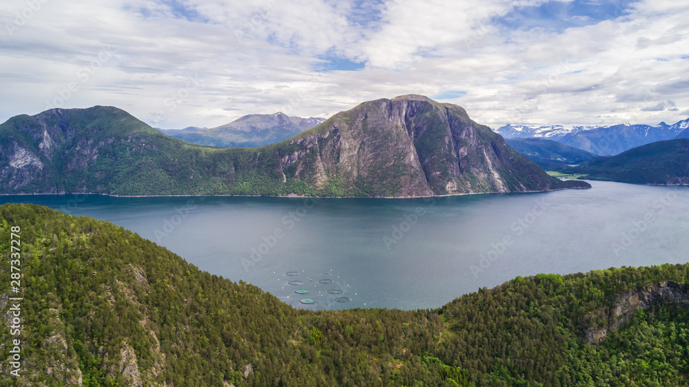 Beautiful Nature Norway natural landscape aerial photography view