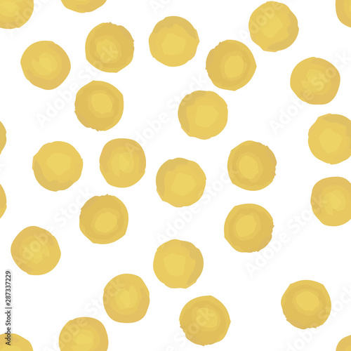 Pattern of yellow polka