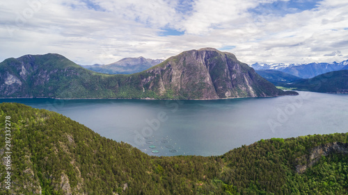 Beautiful Nature Norway natural landscape aerial photography view © F8  \ Suport Ukraine