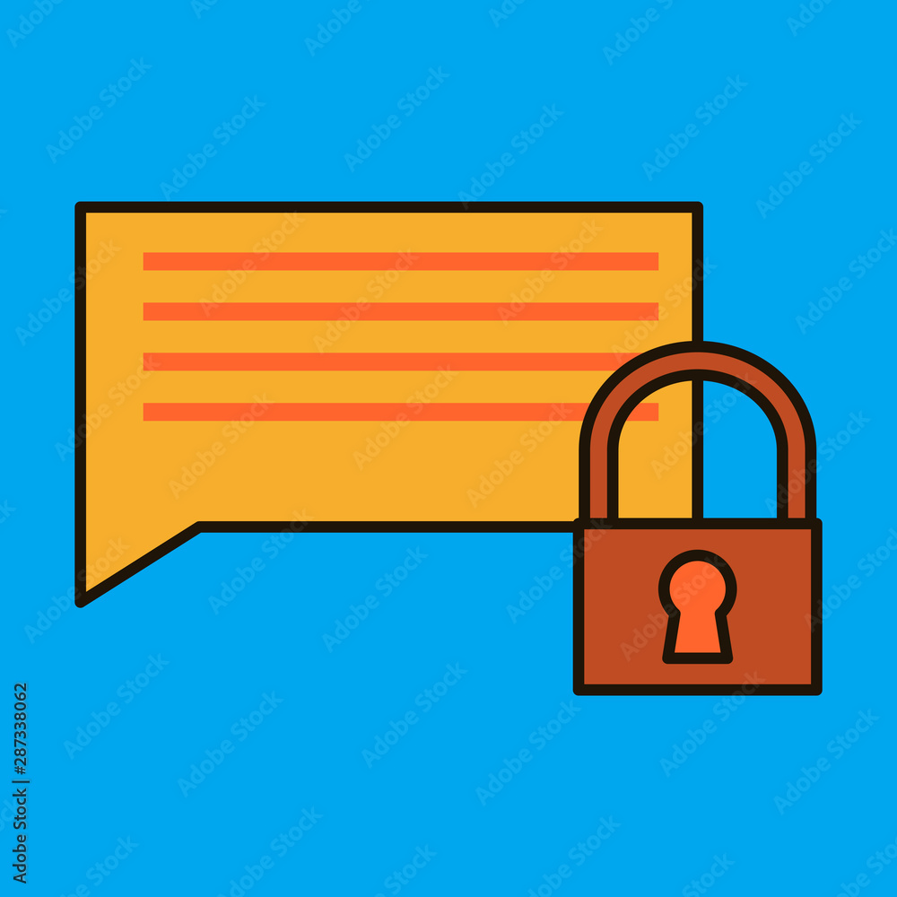 Flat Spam Outline Symbol On Background. Vector Block Element In Trendy Style. Flat Spam Outline Symbol On Background. Vector Block Element In Trendy Style.