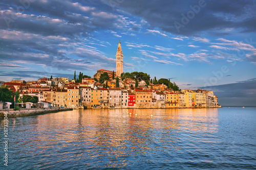 Roving old town, popular travel destination in Croatia