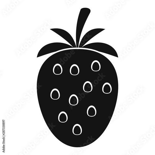 Strawberry icon. Simple illustration of strawberry vector icon for web design isolated on white background