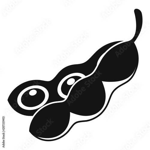 Beans icon. Simple illustration of beans vector icon for web design isolated on white background