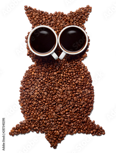 coffee cup beans drink espresso owl insomnia cafe mug cappuccino