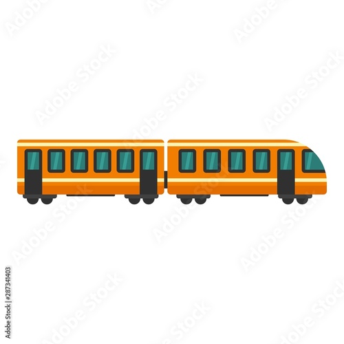 Modern train icon. Flat illustration of modern train vector icon for web design