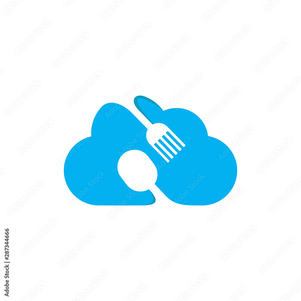 Fototapeta premium cloud logo template