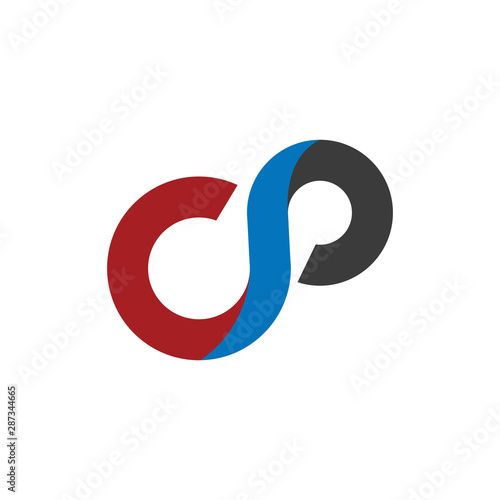 CP Letter Logos Design with Creative Modern Trendy Typography